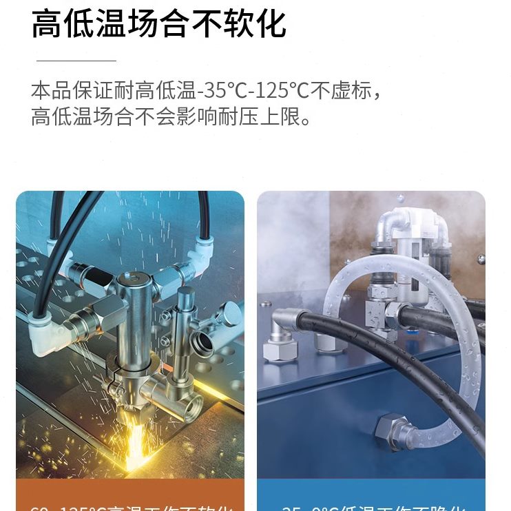 管PP高压色耐酸碱黑白1.516MM12/高尼龙8A1气管/10*2/油管温A6MM