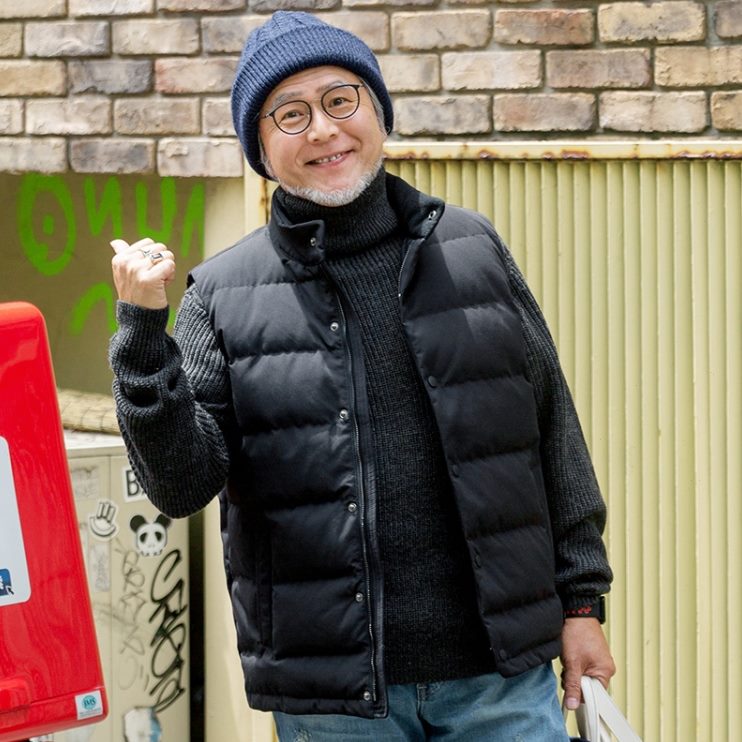 爸爸冬装中年老坎肩加厚爷马甲男羽绒马甲