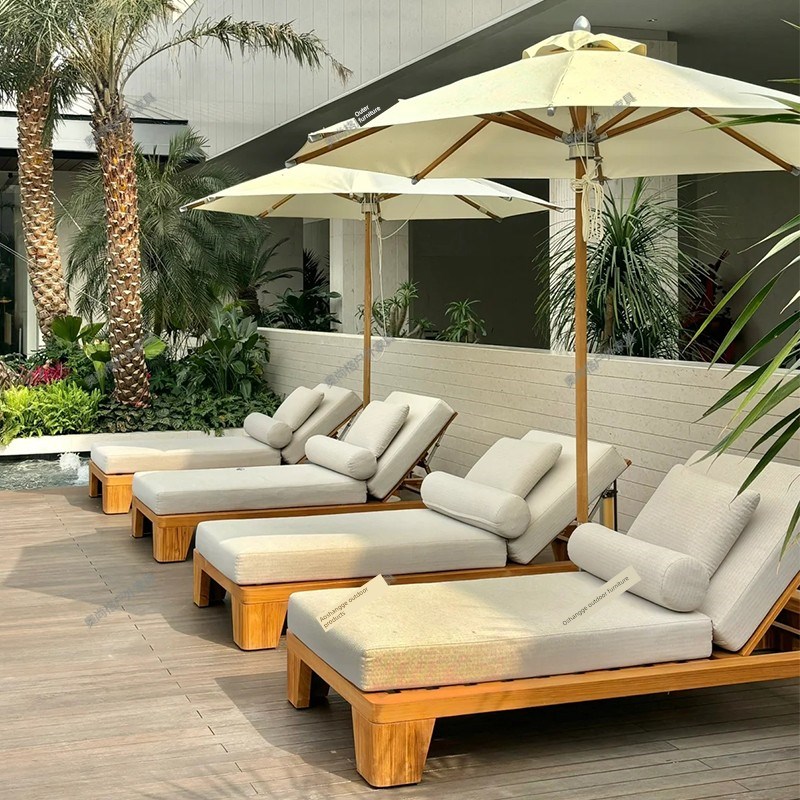 户外遮阳伞庭院酒店B&B户u外商业海滨沙滩流行遮阳伞座椅包装桌组