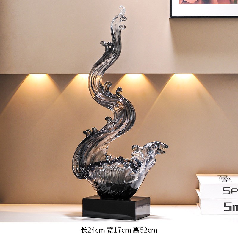 创意入户玄关钥i匙收纳风生水起摆件桌面家居饰品客厅电视柜高级