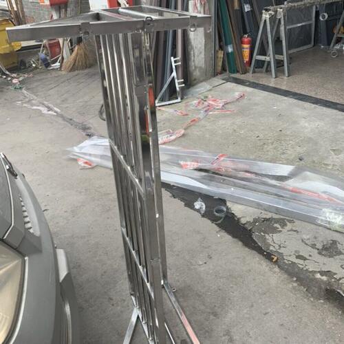 杭州定做安装201不锈钢花架防盗窗阳台窗户阳光板透明耐力板雨棚