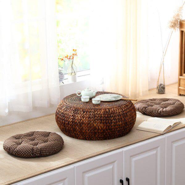 藤编榻榻米桌飘窗小茶几日式窗台小桌子阳台简约矮桌民宿地桌炕桌