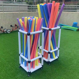 面条棍收纳车g幼儿园海绵棒收纳架儿童体操垫收纳车带万向轮可移