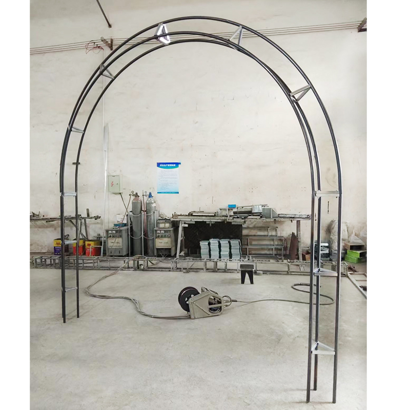 拱门桁架弧形铁艺长廊支架婚庆户外半圆拱形门花架爬藤架圆弧架子