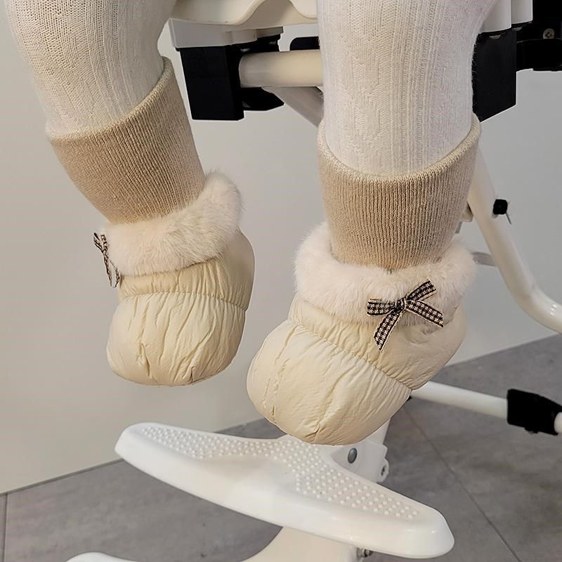 冬季婴儿0-1岁婴儿加绒防水棉鞋3-6-9个月宝宝保暖男女新生儿袜鞋