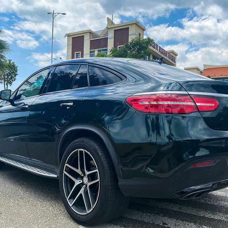 超亮金属祖母石绿汽车改色膜全车膜整车贴膜车身漆面保护膜包施工