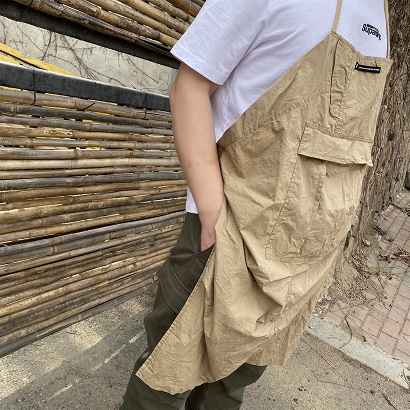 定制logo印字咖啡师工作服防污日式奶茶店罩衣理发师餐饮画画围裙