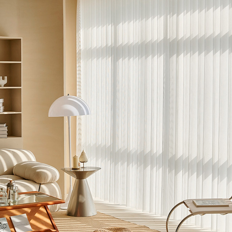 电动智能窗帘客厅卧室阳台梦幻帘透光不透人遮光遮阳落地窗垂直帘