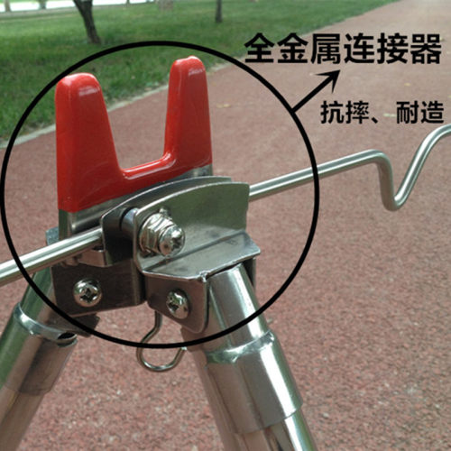 钓鱼支架不锈钢伸缩超硬三脚支架地插海竿手竿筏竿抛竿长杆鱼竿架