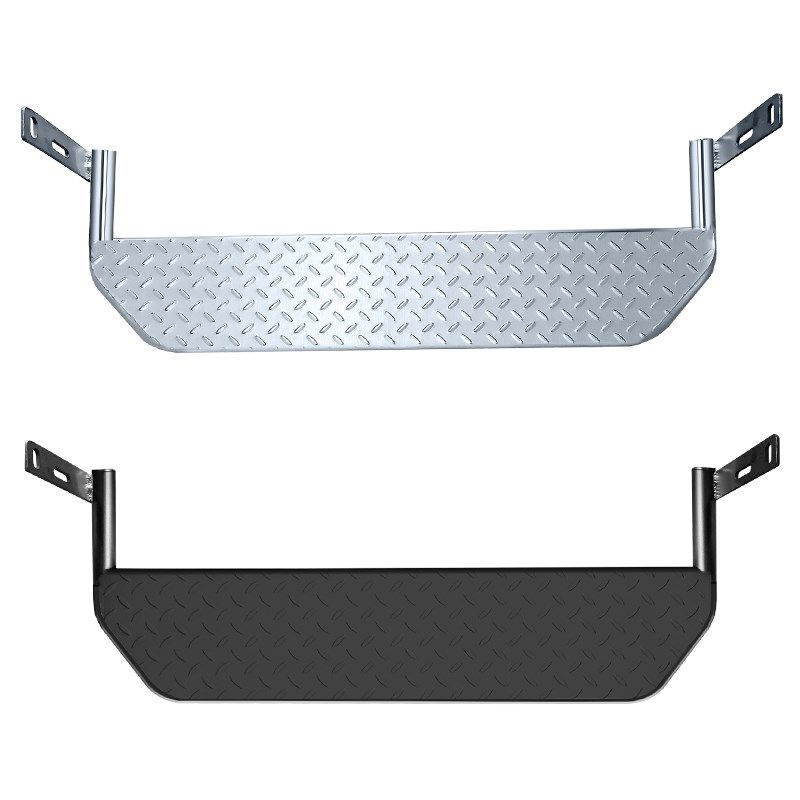 大通V80新款专用不锈钢改装后门踏板黑色后上车加装脚踏尾门踏板