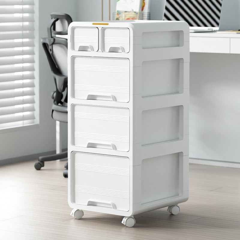 收纳柜抽屉式桌下家用客厅置物储物柜卧室床头办公室多功能五斗柜