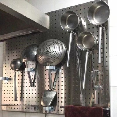 不锈钢五金工具展示挂板烘焙厨房洞洞板挂架挂钩上墙收纳置物货架