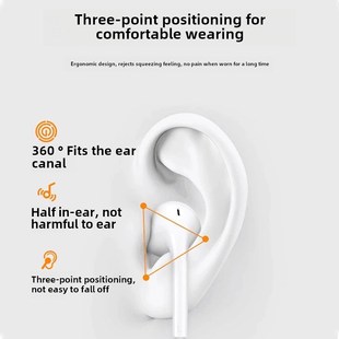 莱昂凯 聆羽者小白半入耳CSGO电竞HiFi有线耳机听声辨位久戴不累