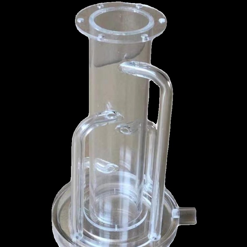 高透明亚克力有机玻璃空心管圆柱形过滤柱实验仪器半圆球加工定制