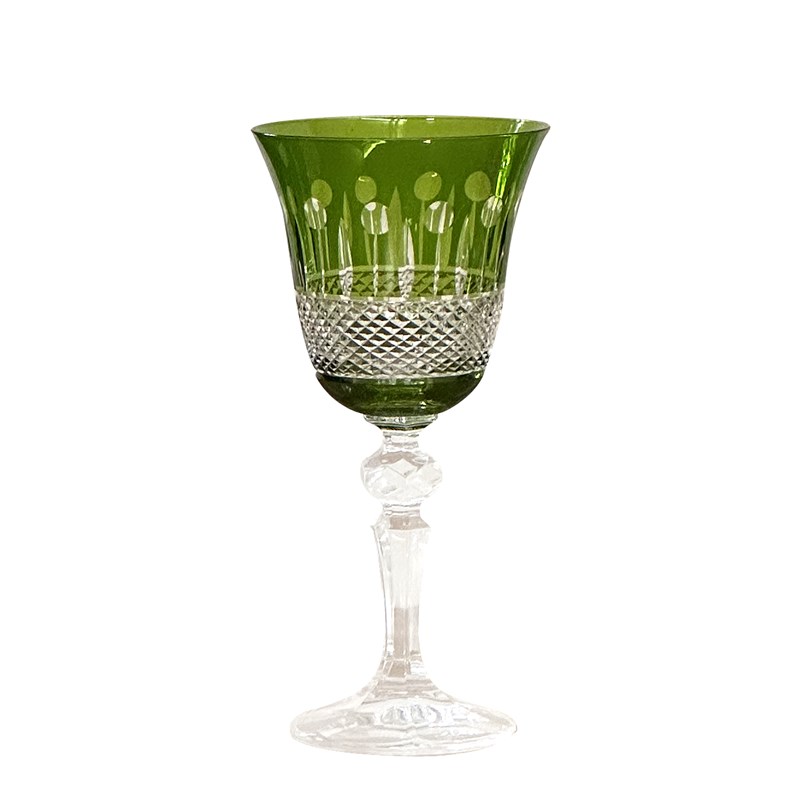 边集EDITOR 波兰Julia水晶高脚杯手工切割葡萄酒杯多色透明礼盒