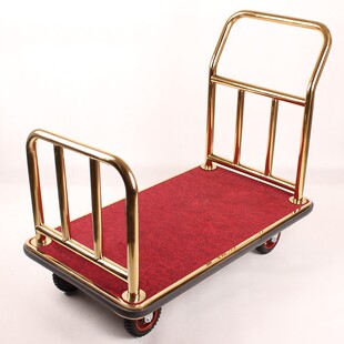 散客箱L包车豪华平板车手小推车 载重王 新款 酒店大堂行李不锈钢