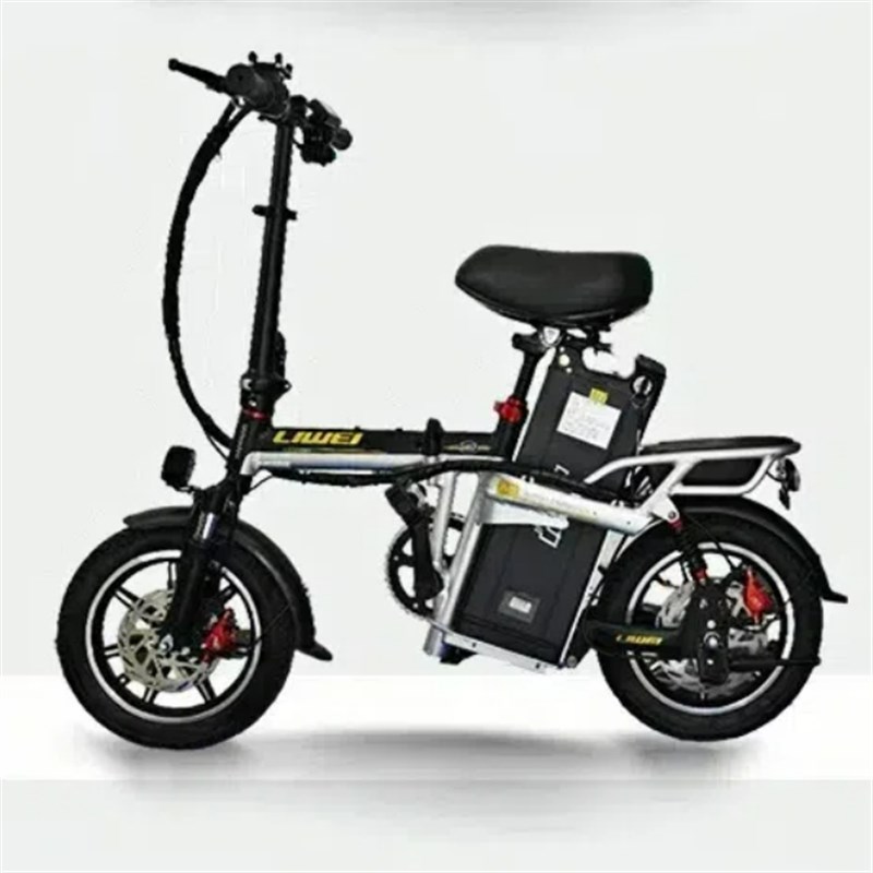 力威动力折叠减震电动自行车代驾电动车超轻便锂电池14寸代步车
