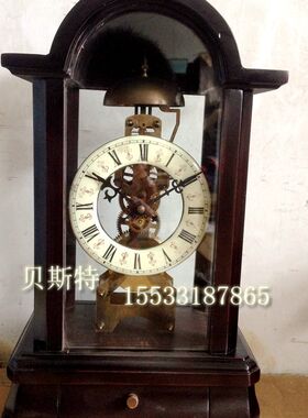 骨架钟表仿古机械座钟纯铜机芯老式上K弦钟座钟挂钟苏钟
