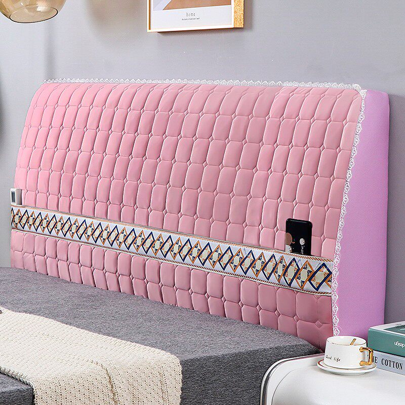 床头套罩全包可定制老式木头皮床靠背罩简约防尘保护套万能床头罩