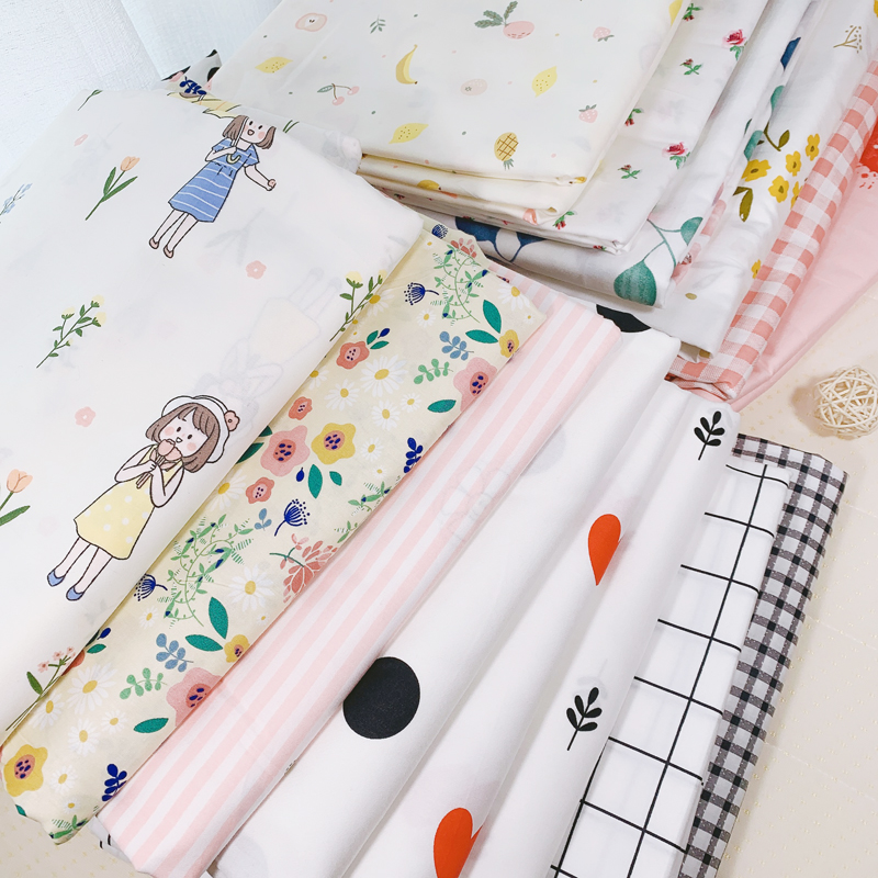 ins简约卡通100%全棉床单单件儿童1.5m双人纯棉斜纹被单1.8米床品