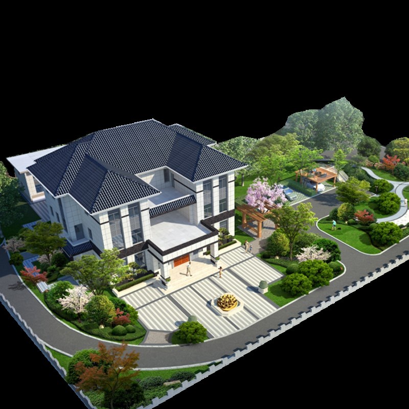 别墅庭院小花园露台屋顶楼顶户外农村小院景观围墙效果图方案设计