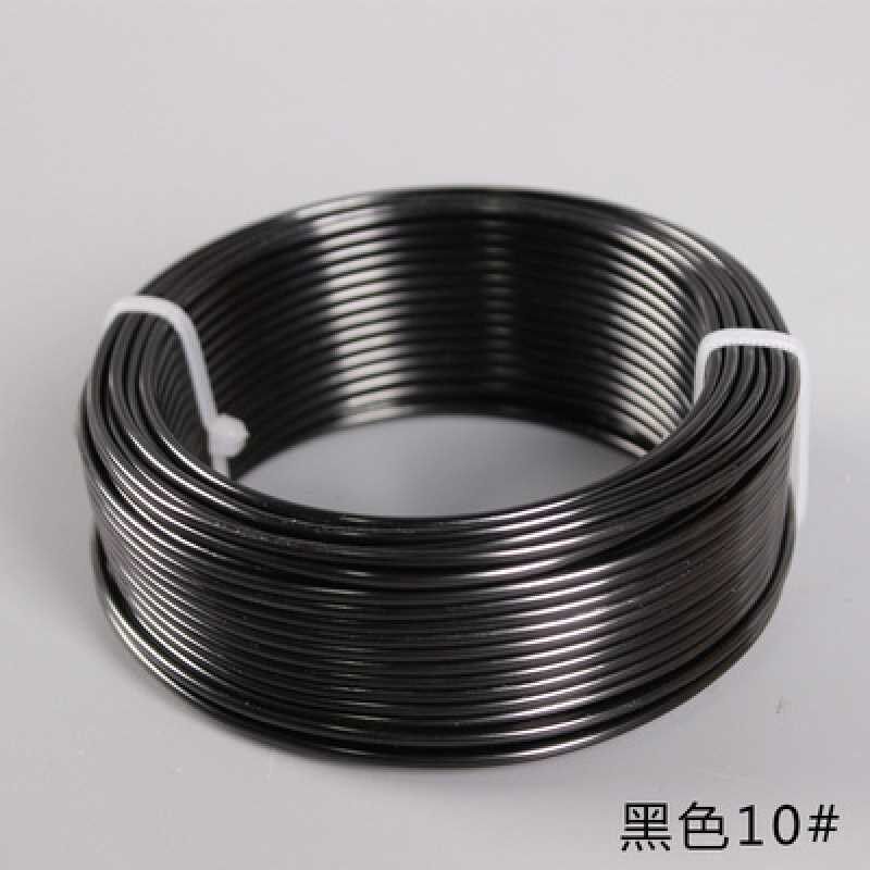 手工铁丝粗彩色玩偶定型编字母漆包铝丝自行车发财树软铁丝线