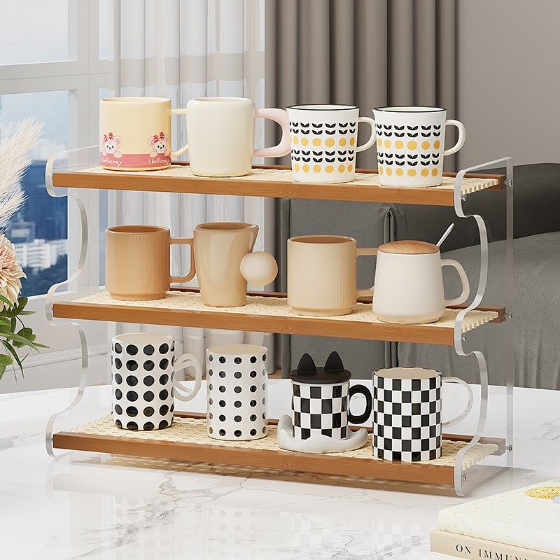 玻璃咖啡杯架杯子沥水架防尘马克杯置物架客厅桌面茶具杯子收纳,家庭/个人清洁工具,杯架,淘宝优惠券,粉丝福利购,淘宝优惠卷