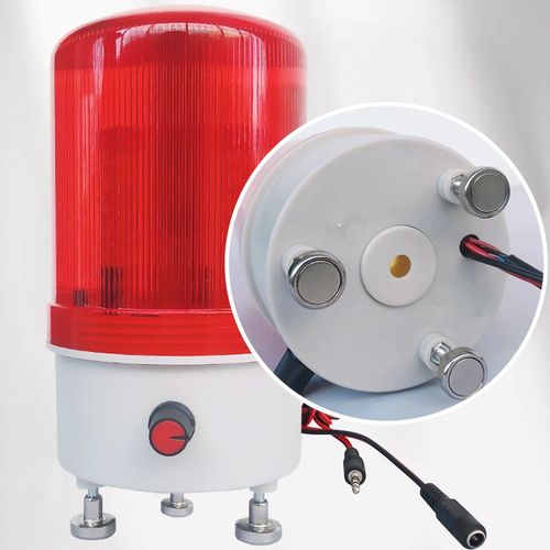 音频触发报警器 电脑音频功放喇叭耳机信号声光报警器可调声音