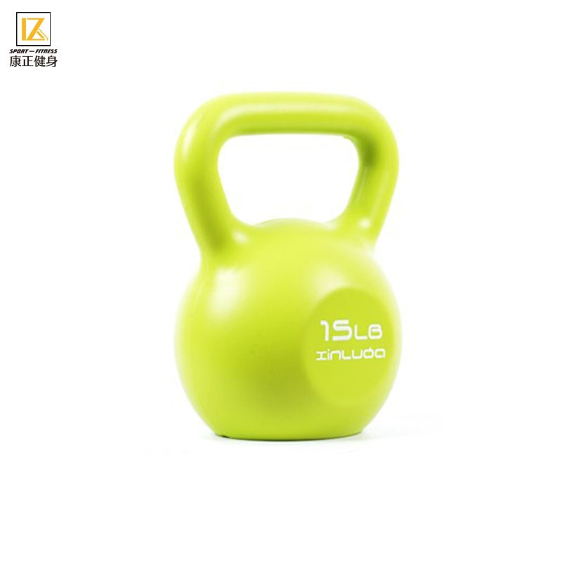 环保女士壶铃练习彩色壶铃5磅环保无味浸塑提壶竞技哑铃男女健身