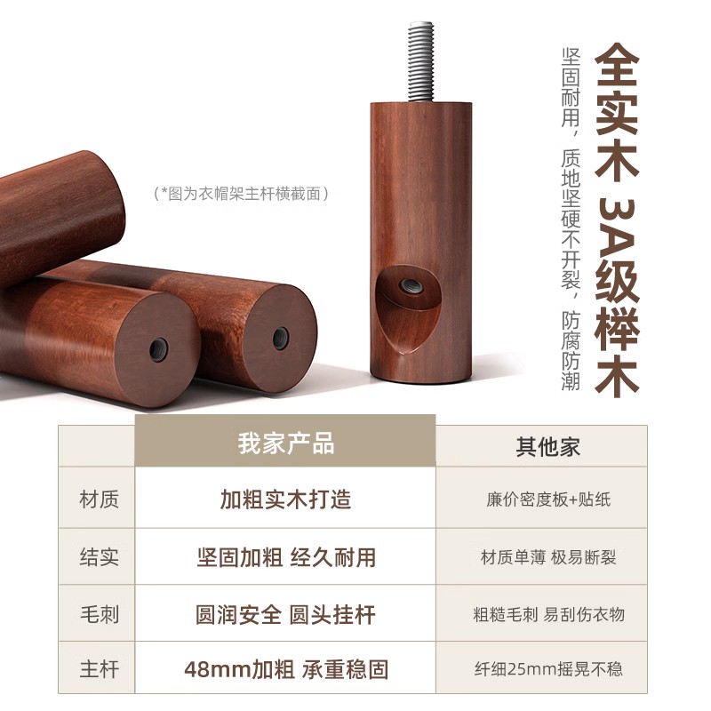 衣帽架落地卧室挂衣架家用客厅挂包架子简易立式挂衣杆现代简约