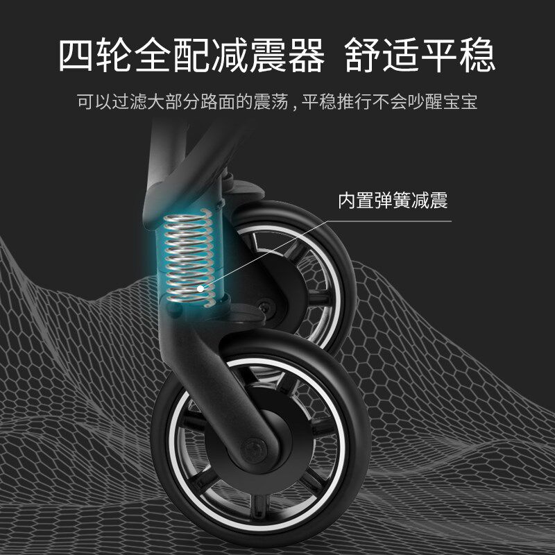 婴儿车可坐可躺轻便可折叠新生儿0到3岁夏季伞车宝宝高景观推车