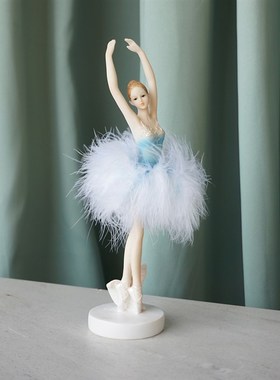 现代简约芭蕾艺术舞蹈女孩少女天使客厅玄关桌面装饰摆件生日礼品