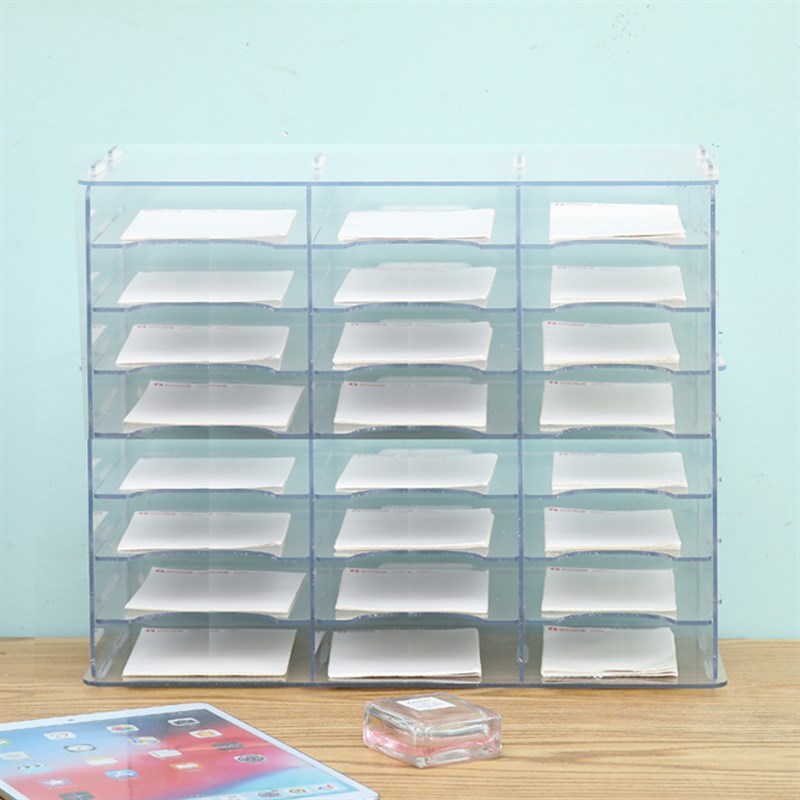 A5纸票据收纳盒办公室文件快递单据凭证整理盒饰品玩具整理展示架