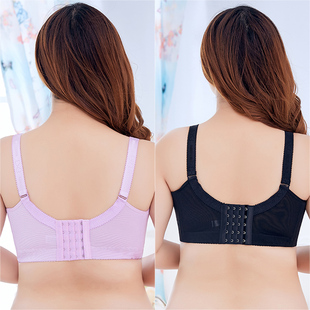 大码带钢圈内衣女胖mm200斤有钢圈防下垂聚拢薄款文胸收副乳胸罩E