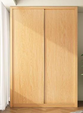 ENF级实木推全拉衣柜家用卧室202爆款橡门木一4门到顶大衣橱ads54973衣柜