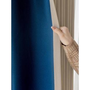 窗帘光025新款 隔纱断帘帘杆一整套轻奢现 门帘免厂家直供打孔安2装