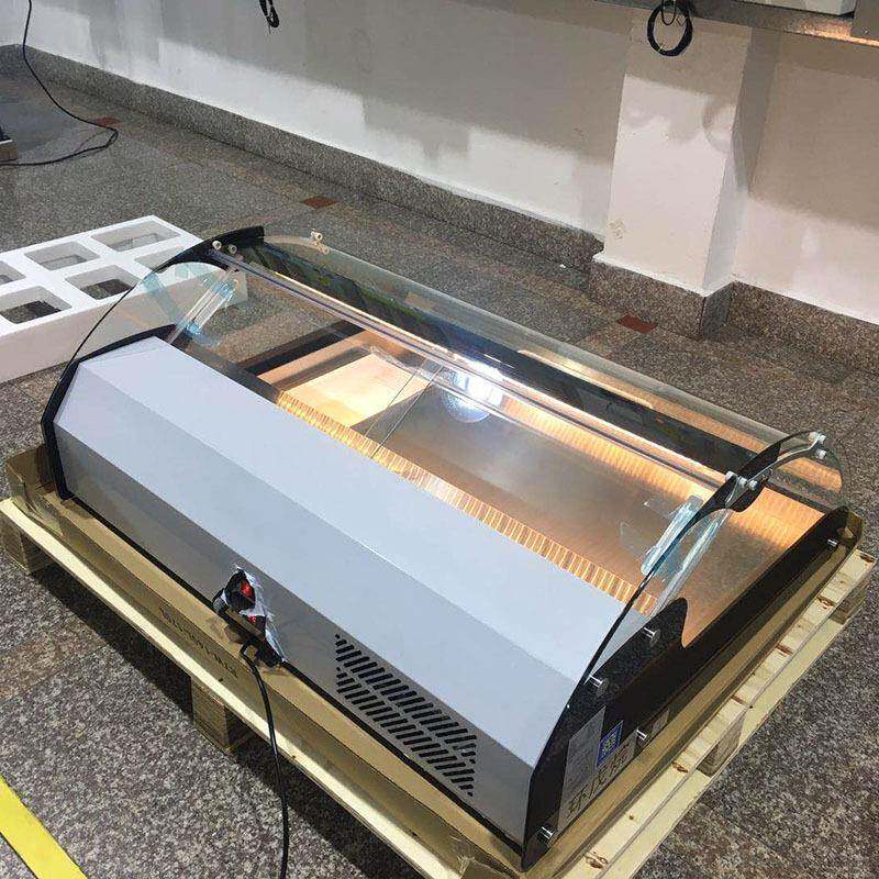 台面菜品自助餐展示熟食冷360藏卧式柜水果海鲜鲜后保前双开门小