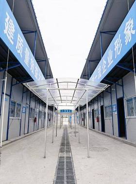 地临时彩钢板房集构装箱活楼动房办公钢3.64*6.1结简易装配雅工致