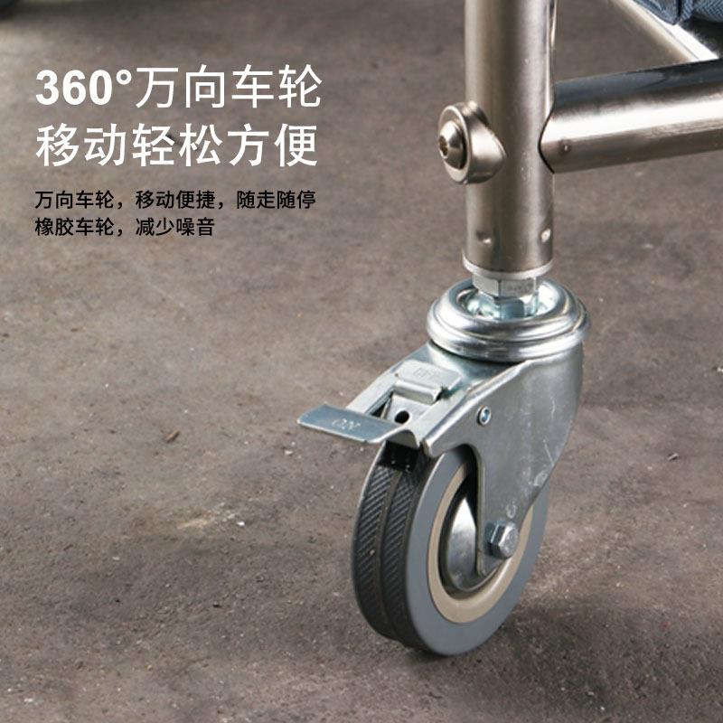 锈钢布草不车衣酒长店客房服务车不锈222钢方形洗车脏衣服收集清