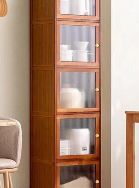 橱用柜储物柜酒柜家DFM厨收房分层置物架楠竹防尘落地碗餐碟厨具