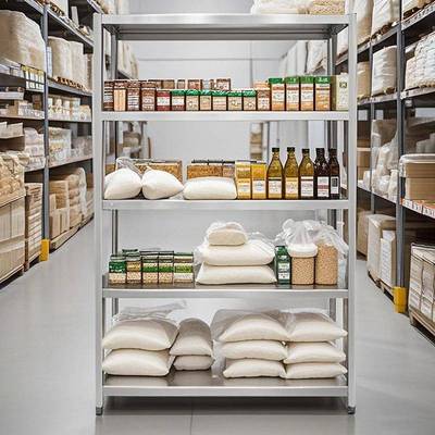 华201001旺不锈钢置物货架厨房承层仓重储防可调节货多品架多层锈收纳