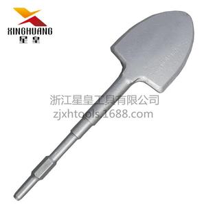 0810长六角铲子六角镐铲子半圆凿M子加宽加长大扁铲1大7*4电00*11