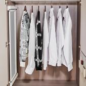 ?衣柜镜子旋转穿衣试衣镜开全身折叠开门内置内装 隐009形对门推平