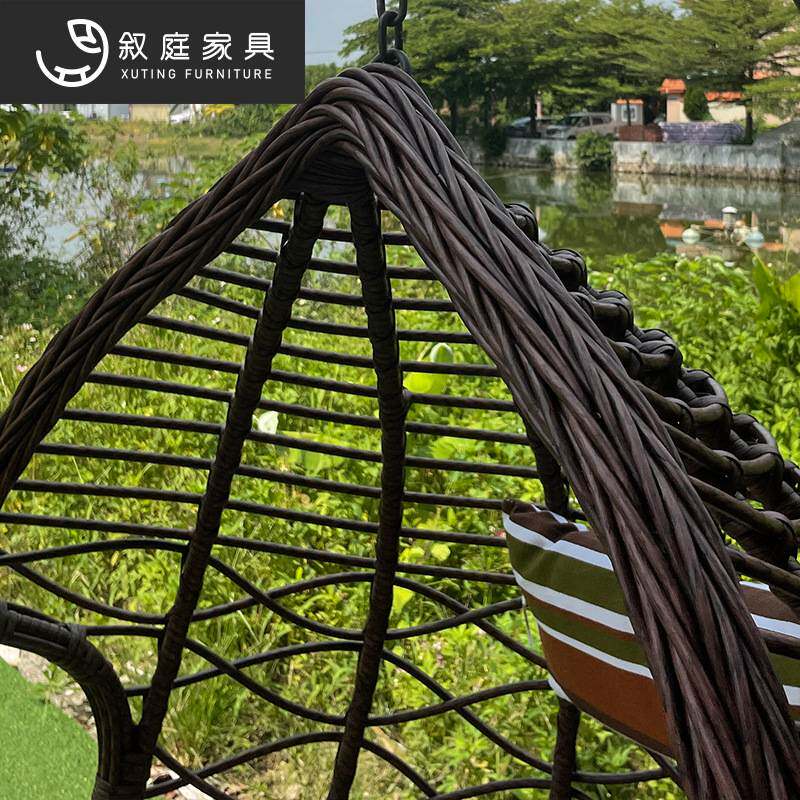 户外吊椅阳台网红摇篮椅轻奢躺椅室内秋千懒人家用吊篮藤编织家具