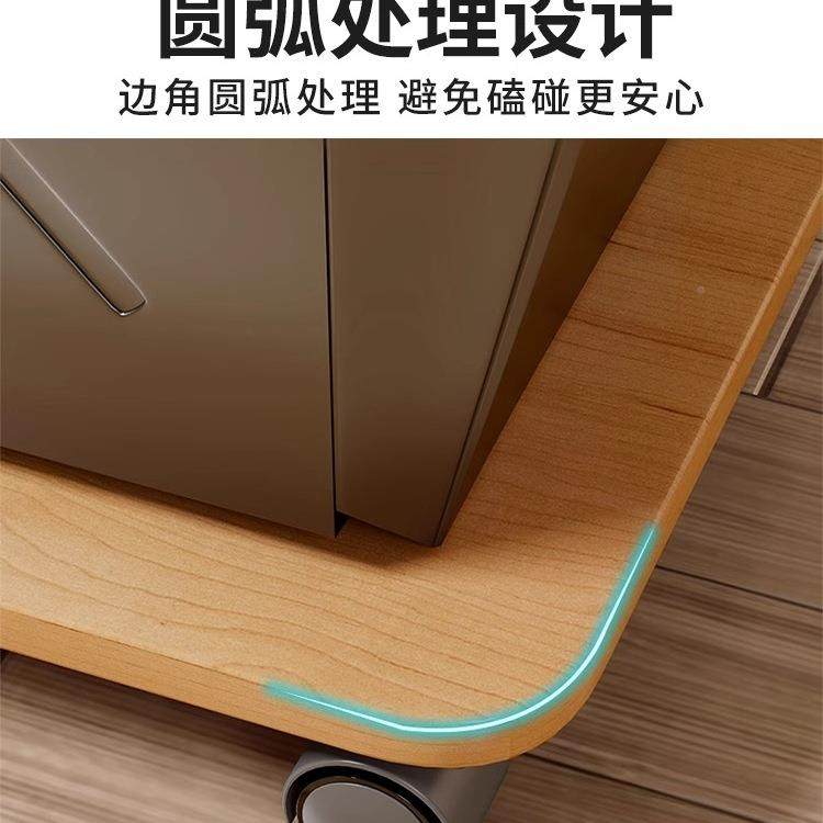 实木F989J65T家落地可移动打印用机置物架多功能机箱主架台式电脑