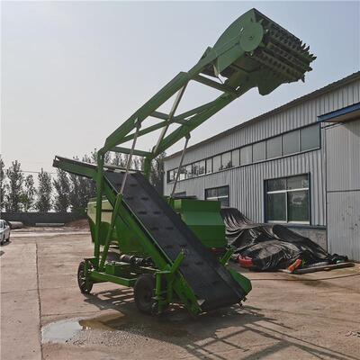 5米升降贮机取料机养殖场青青青储窖饲草VPH扒草大型移动式储取草