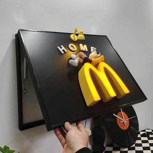 创意电挂盒表箱装饰画磁吸电闸箱遮挡画F98996免打孔源盒黑板网电