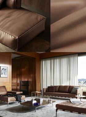 中古风生态皮系列志达纺织软床沙发抱枕装饰面料BACH