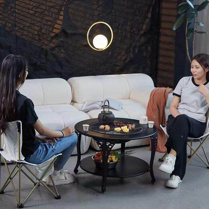 围炉100646煮茶户外烧烤桌庭院火烤炉烧烤取暖炭炉火架盆碳炉火套,厨房/烹饪用具,烧烤网,淘宝优惠券,粉丝福利购,淘宝优惠卷