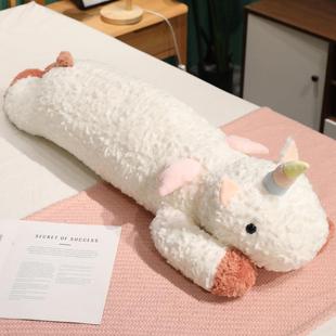 卡通猫玩偶腿床玩物尚致上趴趴咪象男女生床上睡觉侧睡大夹枕头长